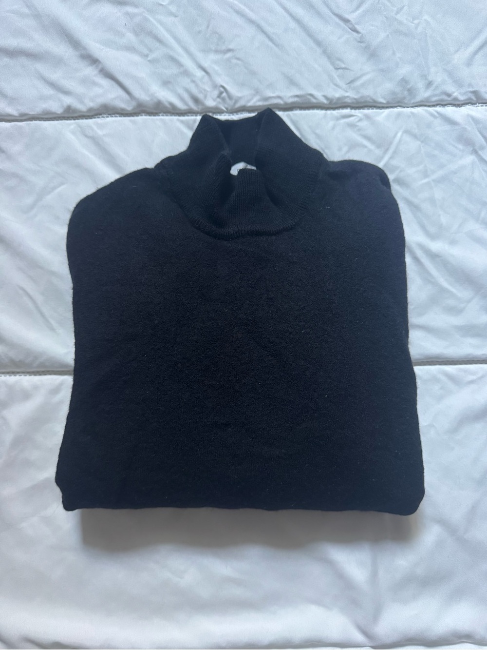 Black Women's Turtleneck Sweater - Classic Knit